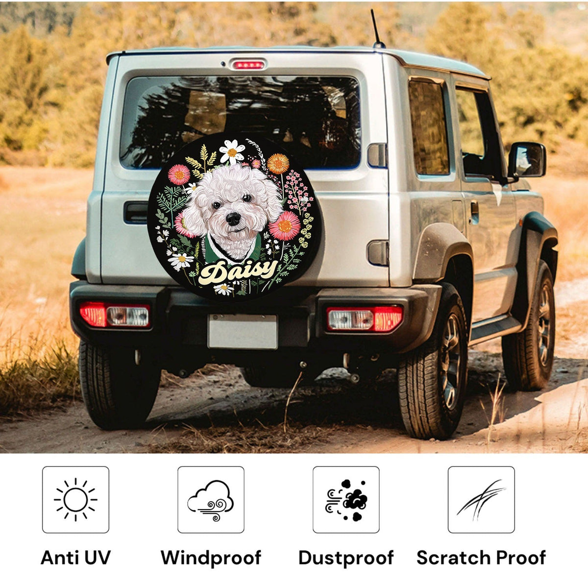 Pet Portrait Spare Tire Cover
