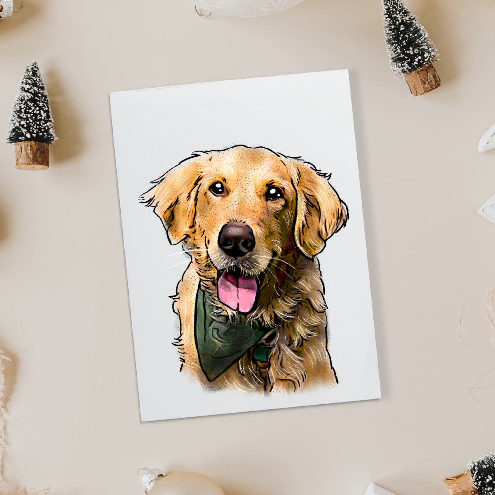 Printable Digital File - Pet Portrait - Digital PNG Download