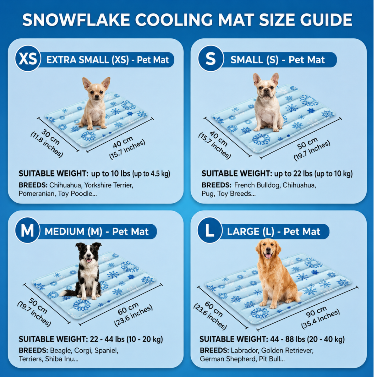 Cool Dog Mat – Instant Cooling Pad for Dogs