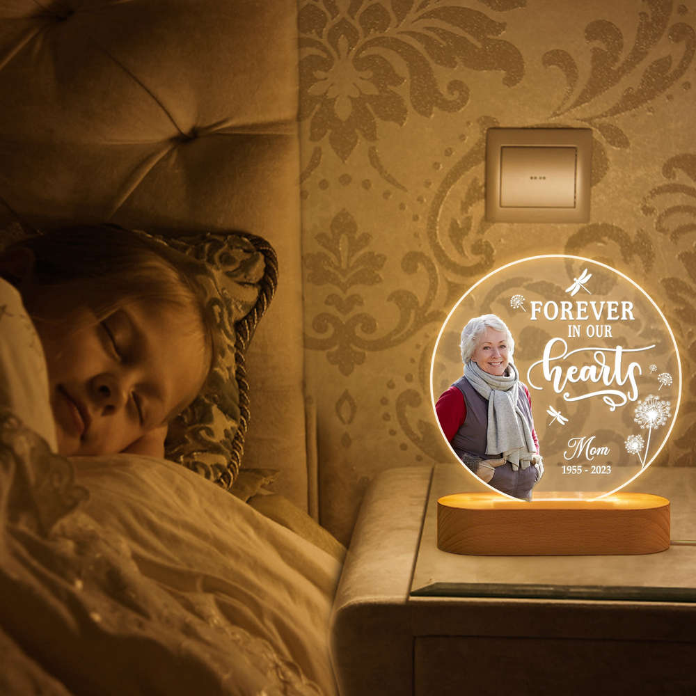 My Mind Still Talks To You Hugged You In My Thoughts Memorial LED Night Light