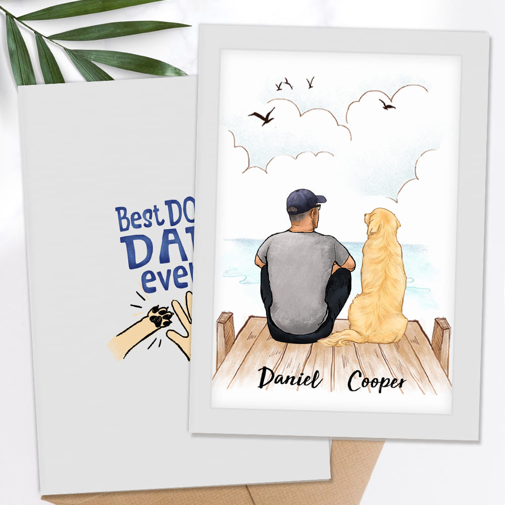 Personalized Dog Dad Folded Greeting Card - Best Dog Dad Ever - No One Knows Dog Dads Like I Do