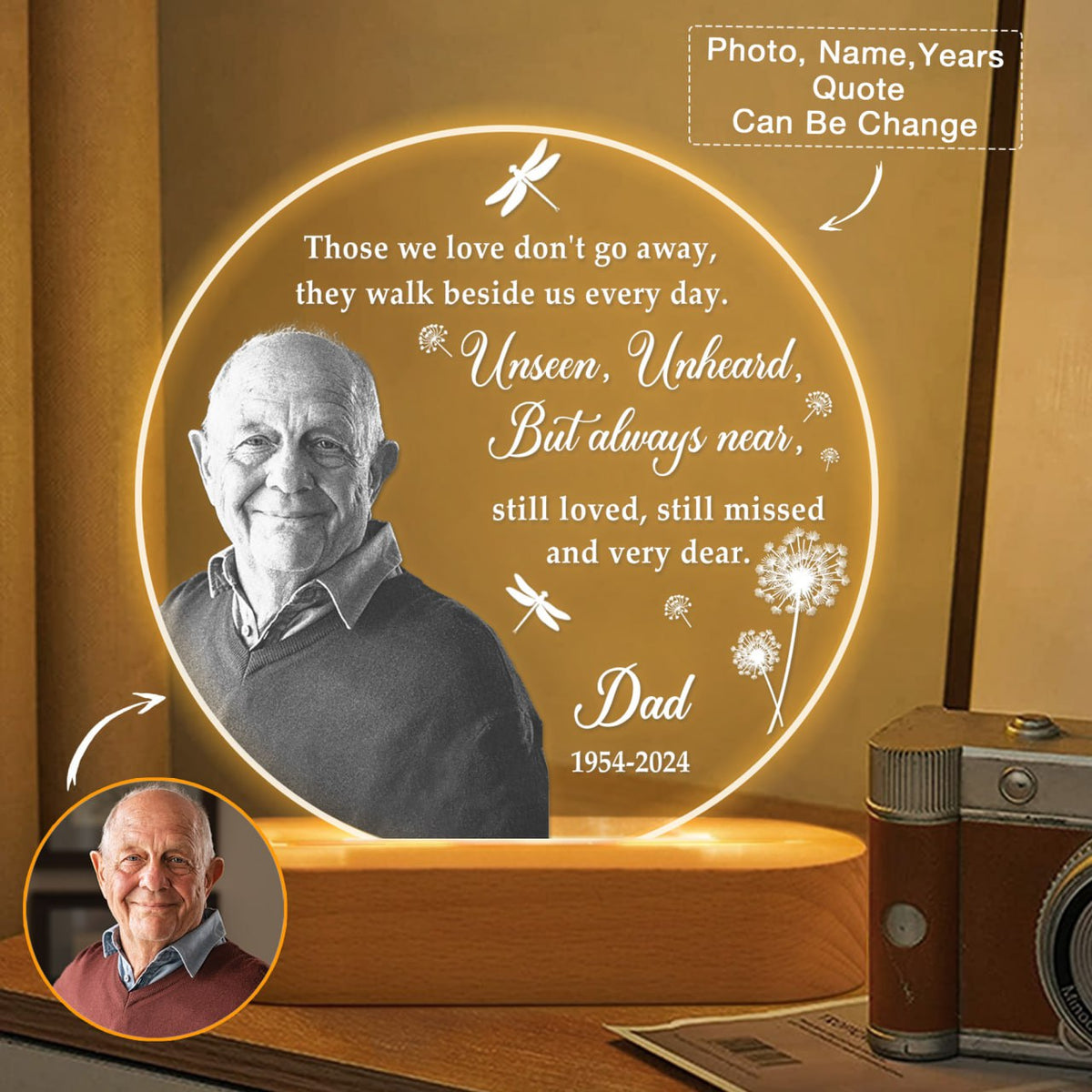 Personalized Still Loved And Still Missed Memorial LED Night Light