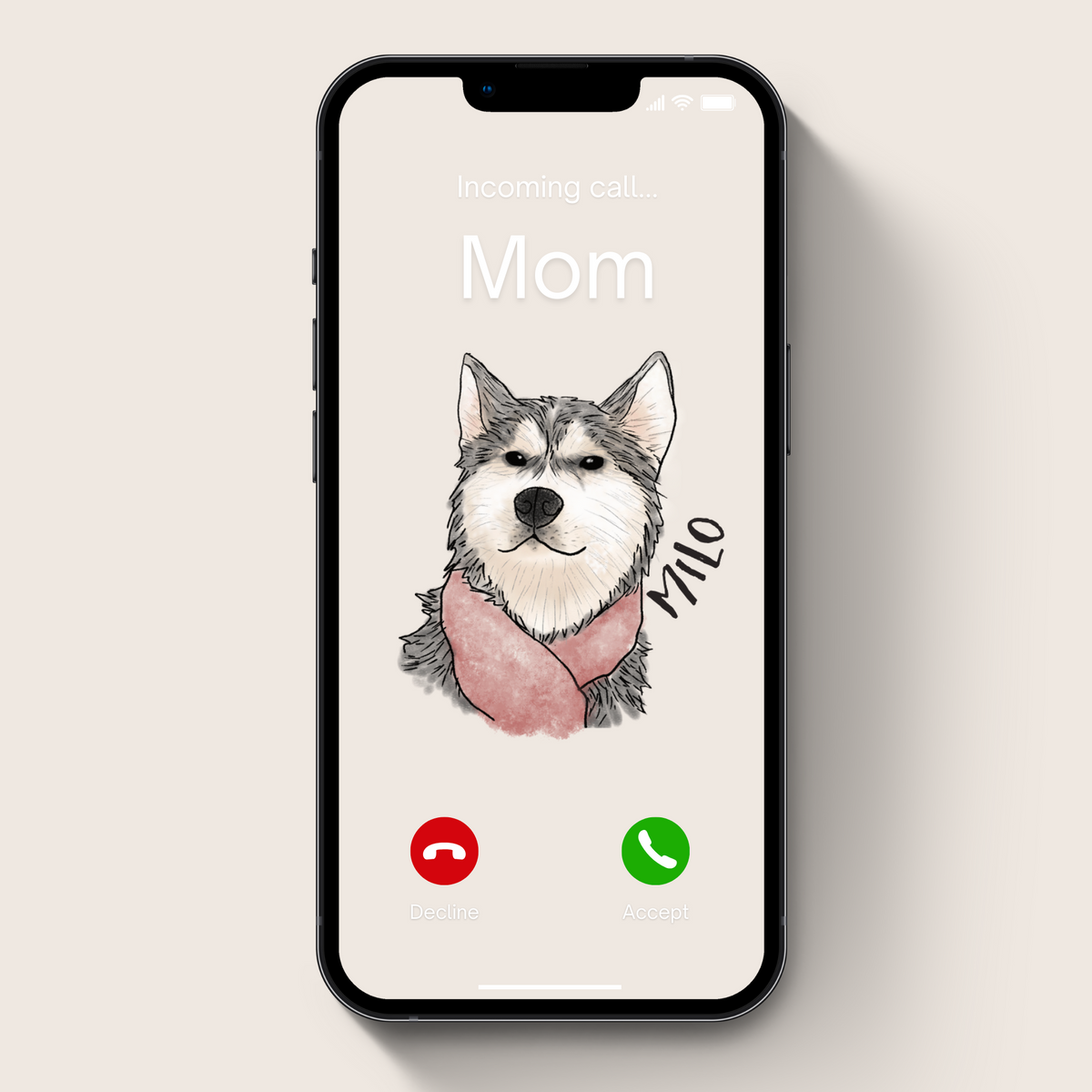 Printable Digital File - Pet Portrait - Digital PNG Download