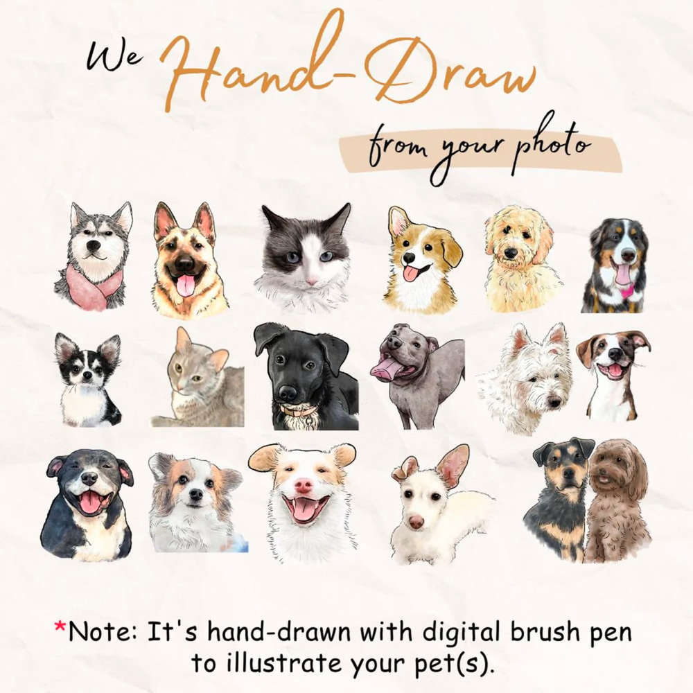 Custom Pet Portrait Photo Edge-to-Edge Mug For Dog Lovers
