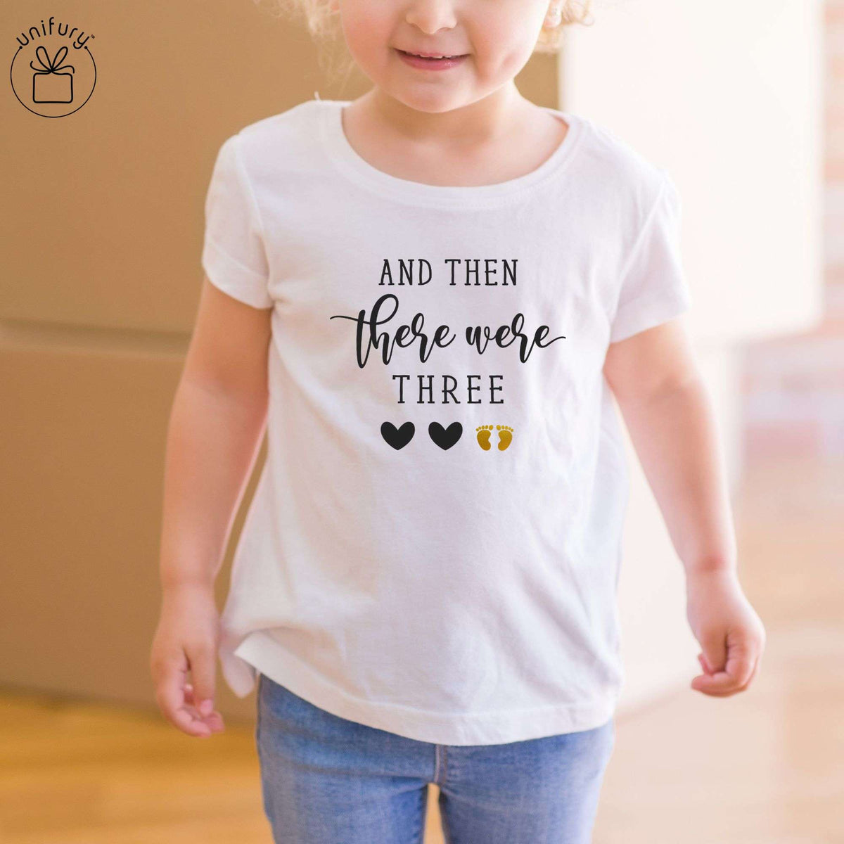 And Then There Were Three Baby Onesie