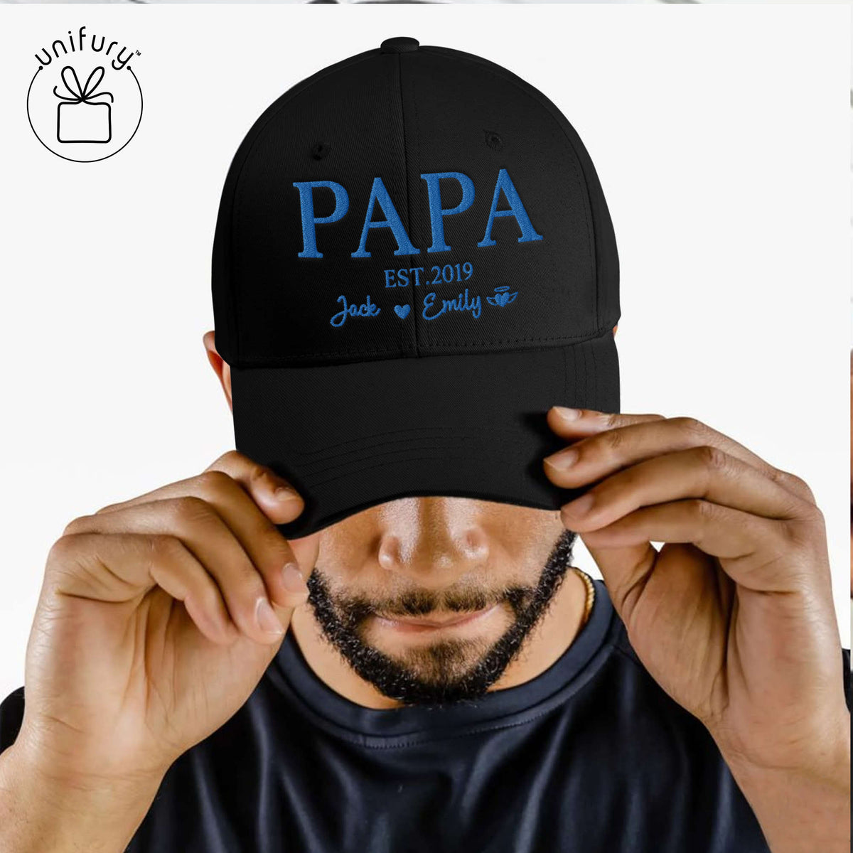 Custom Dad Est Year With Name Embroidered Hat