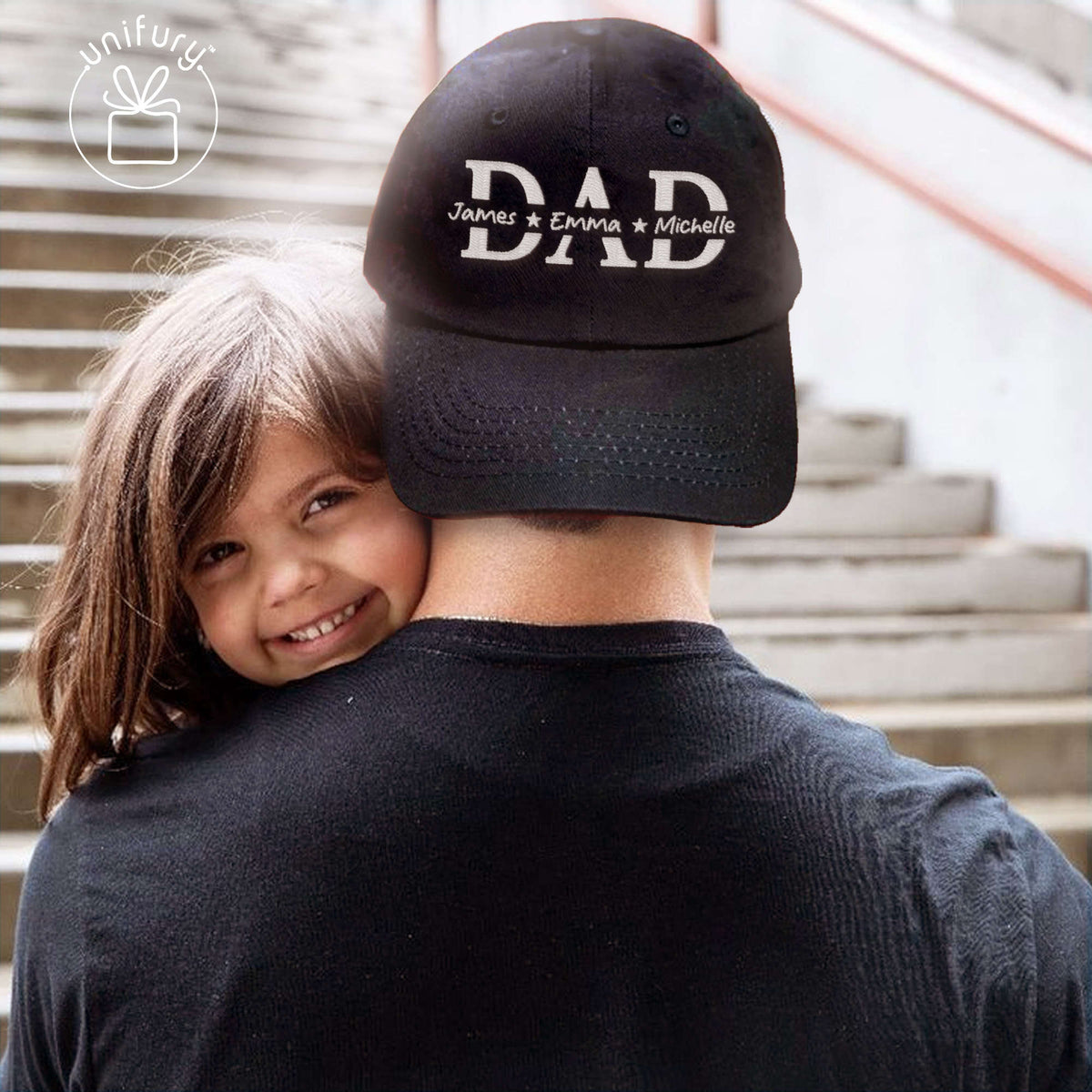 Custom Kids Name, Personalized Dad Gift Embroidered Hat