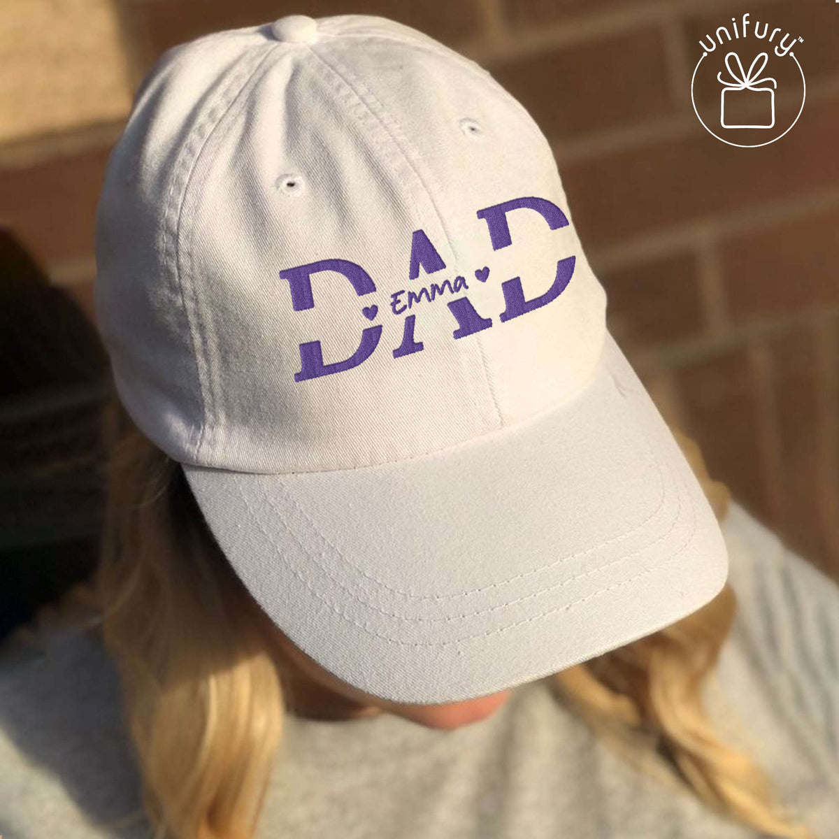 Custom Kids Name, Personalized Dad Gift Embroidered Hat