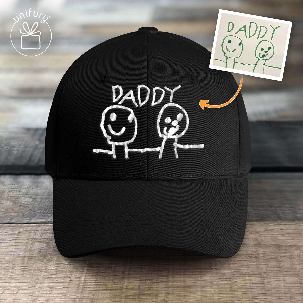 Personalized Kids Drawing Gift Embroidered Hat