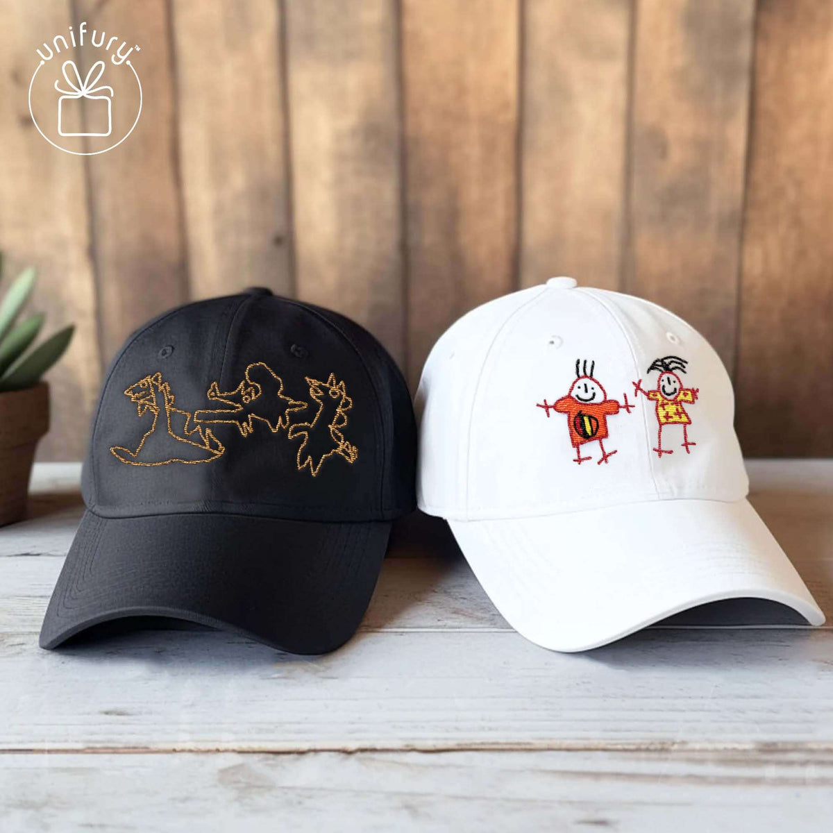 Personalized Kids Drawing Gift Embroidered Hat
