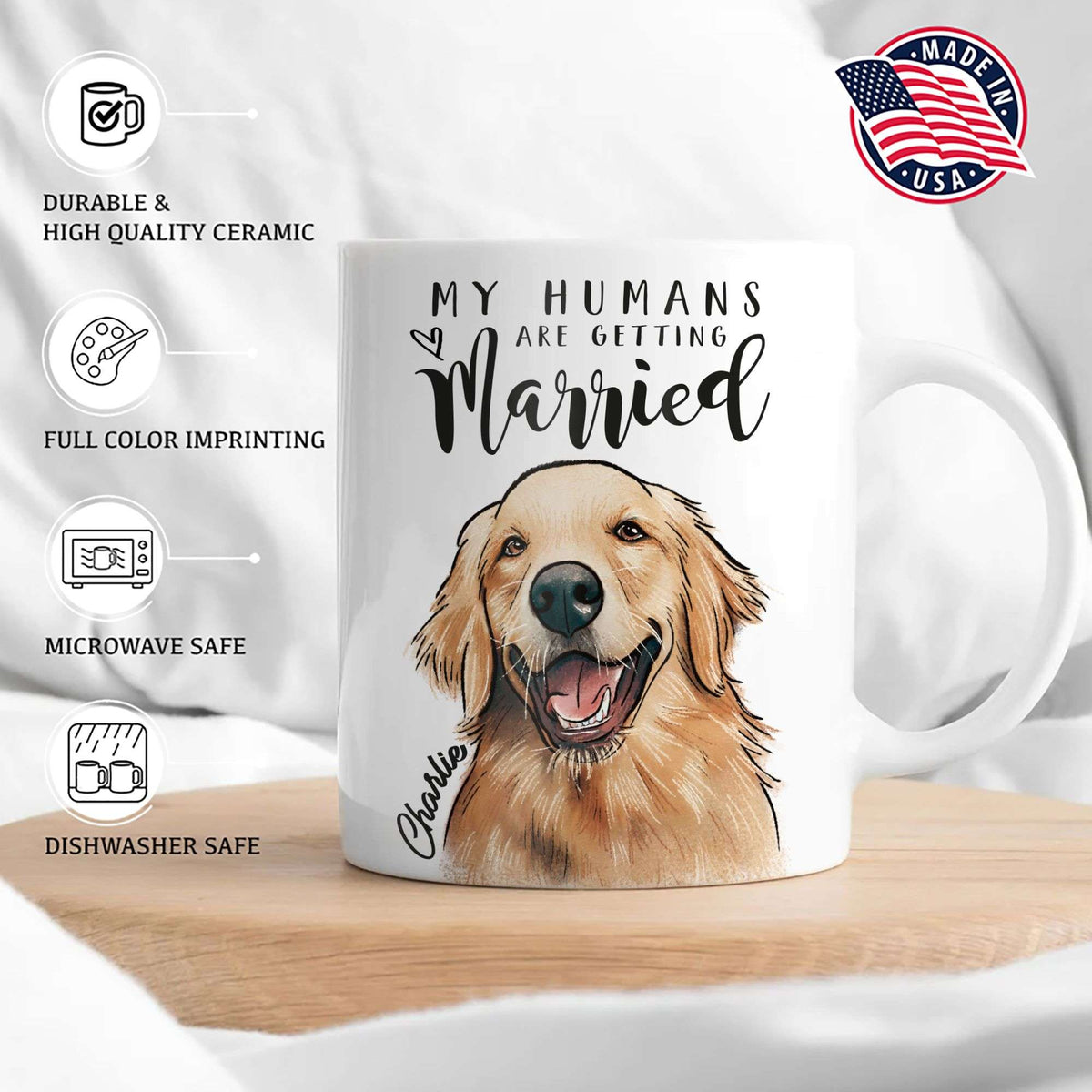 My Humans Are Getting Married Edge-to-Edge Mug For Dog Cat Lovers
