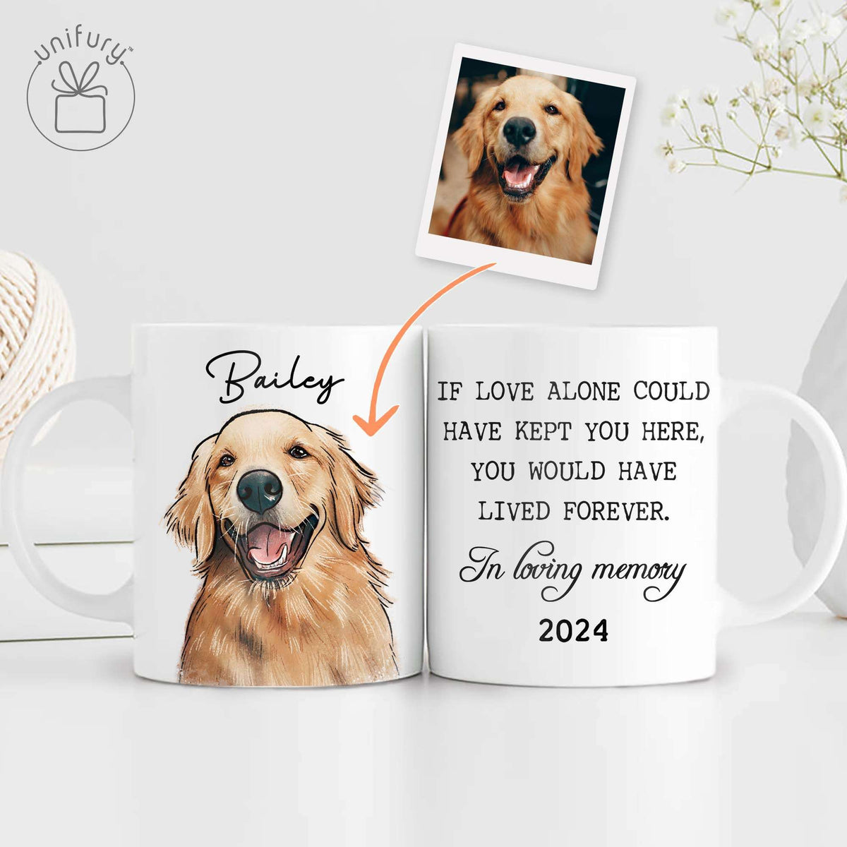You Would Have Lived Forever Pet Portrait Memorial Edge-to-Edge Mug