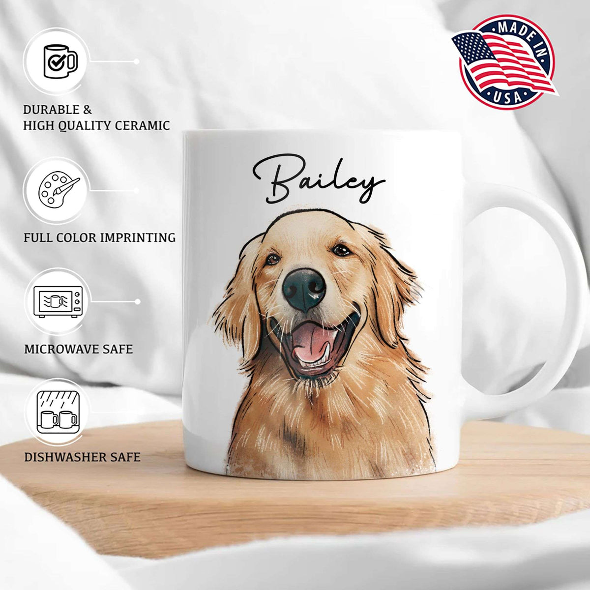 You Would Have Lived Forever Pet Portrait Memorial Edge-to-Edge Mug