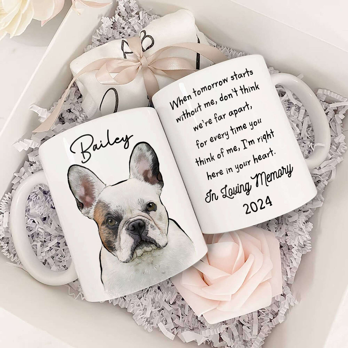 When Tomorrow Starts Without Me Pet Portrait Memorial Edge-to-Edge Mug