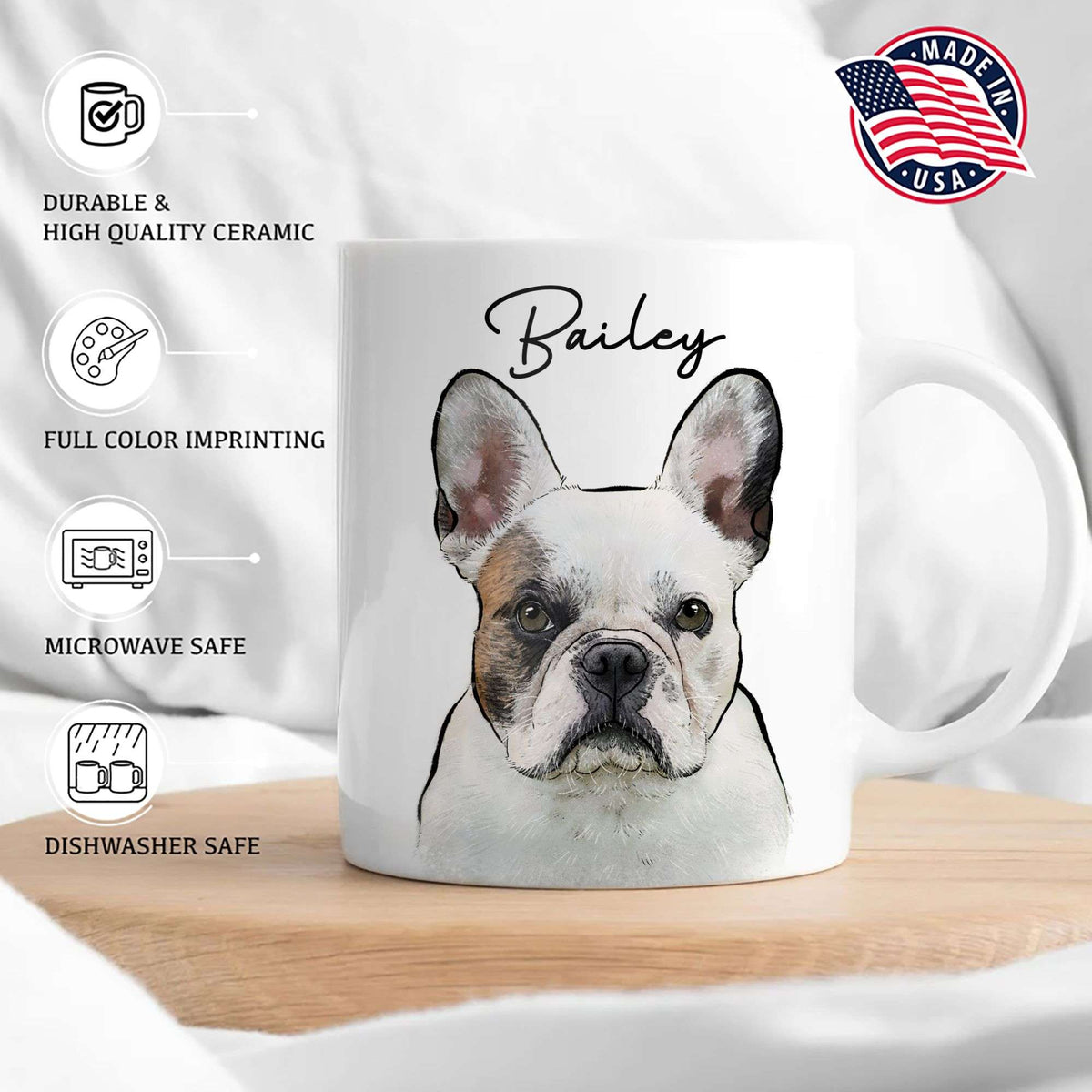 When Tomorrow Starts Without Me Pet Portrait Memorial Edge-to-Edge Mug