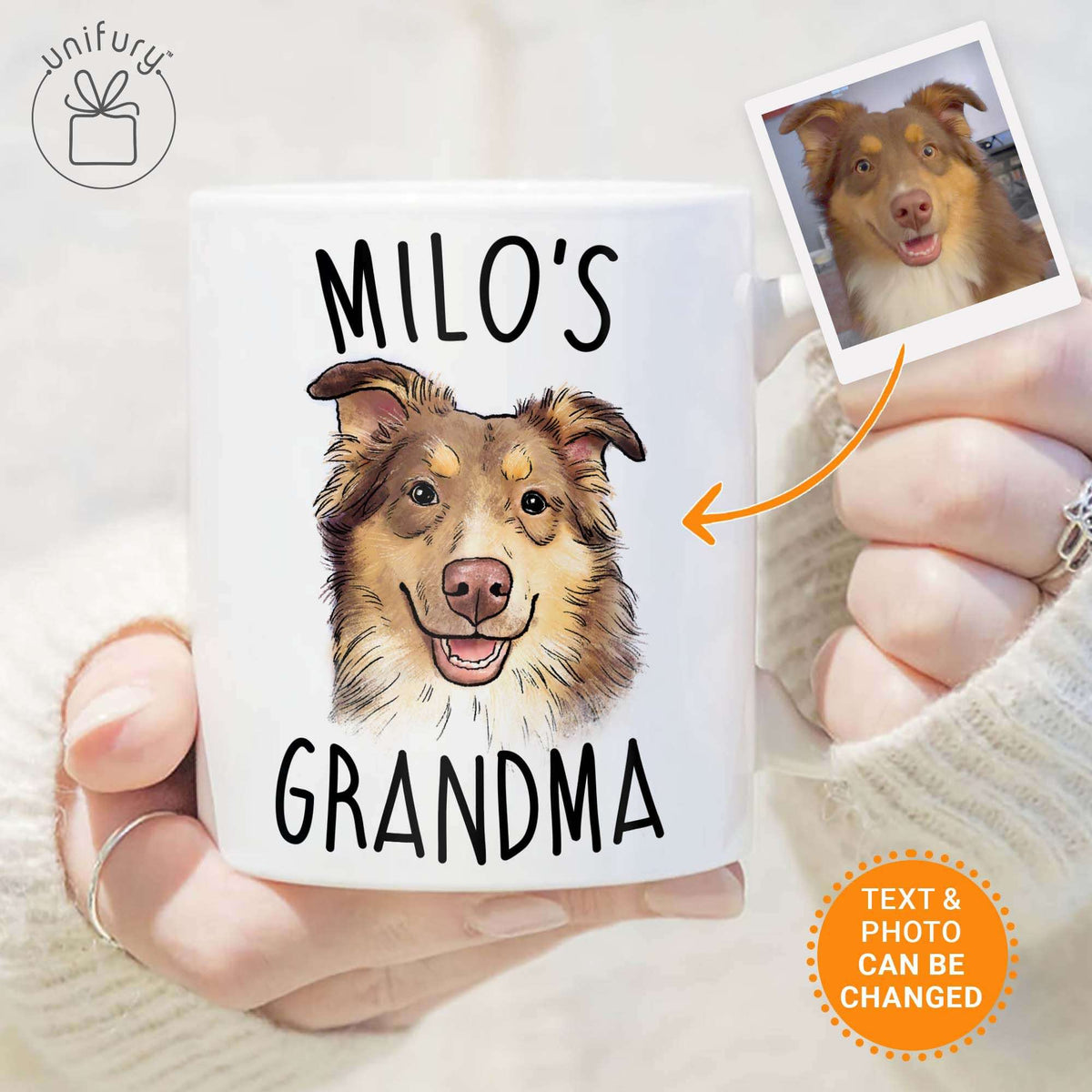 Dog Mom Dog Grandma Edge-to-Edge Mug For Dog Lovers