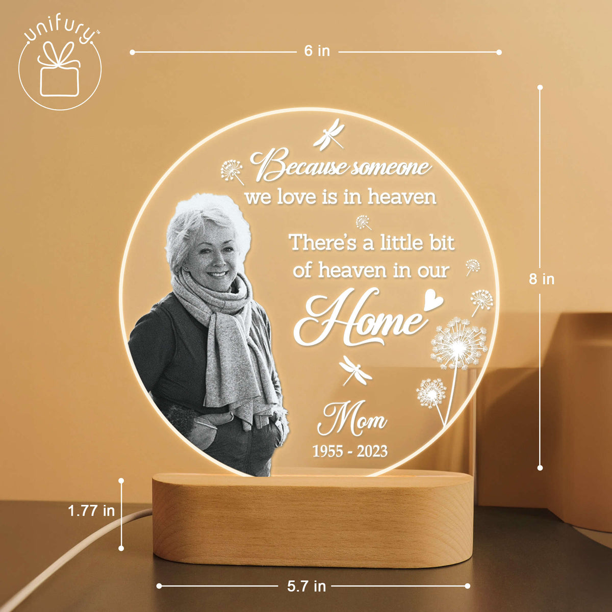 Personalized Still Loved And Still Missed Memorial LED Night Light