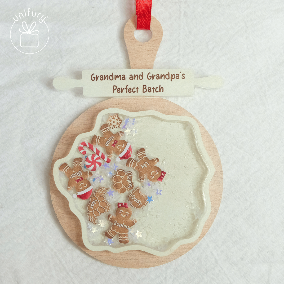 Custom Gingerbread Perfect Batch Cookie 4D Shaker Ornament