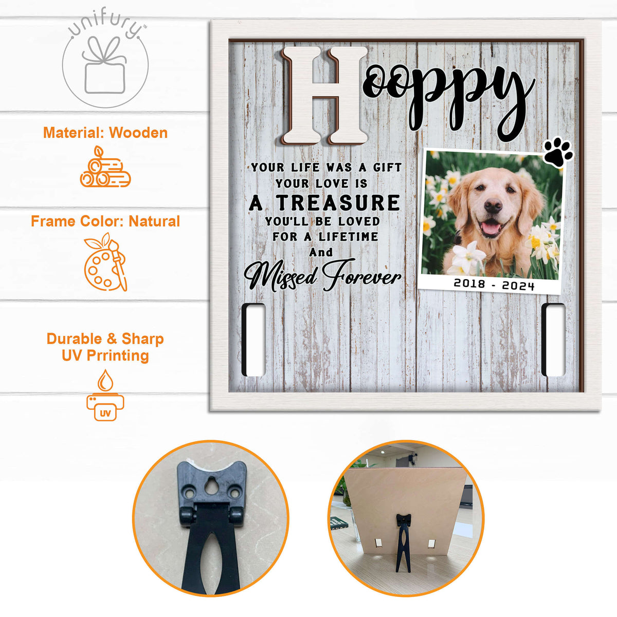 You'll Be Loved For A Lifetime Memorial Pet Collar Frame