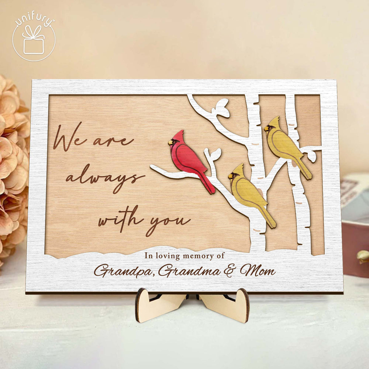 I Am Always With You Wooden Sign - Personalized Sympathy Gift For Loss Of Loved One