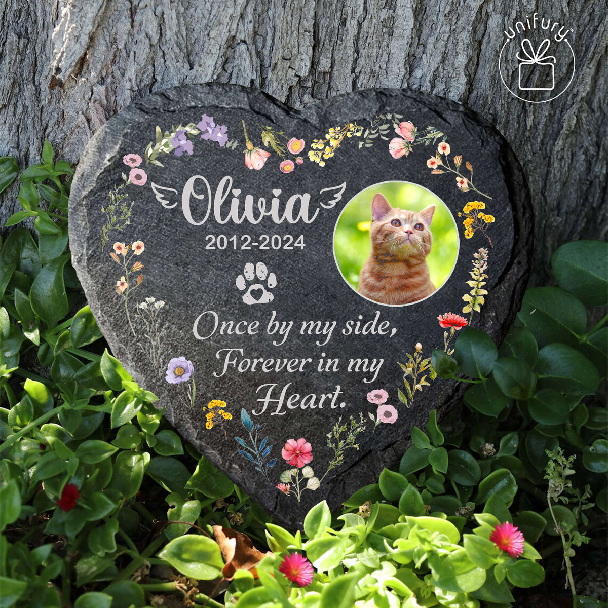 Once By My Side, Forever In My Heart Memorial Garden Stone