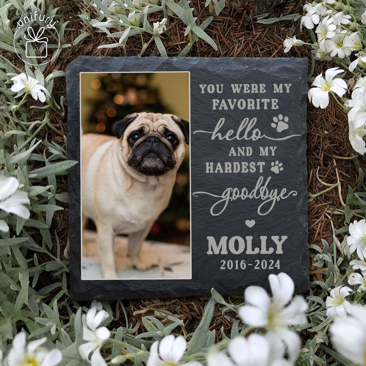 My Favorite Hello And Hardest Goodbye Memorial Garden Stone