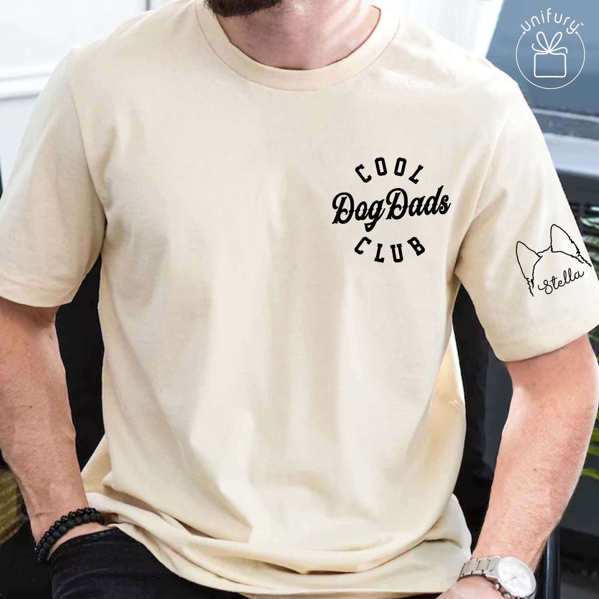 Cool Dog Dads Club With Dog Ears Comfort Colors T-shirt