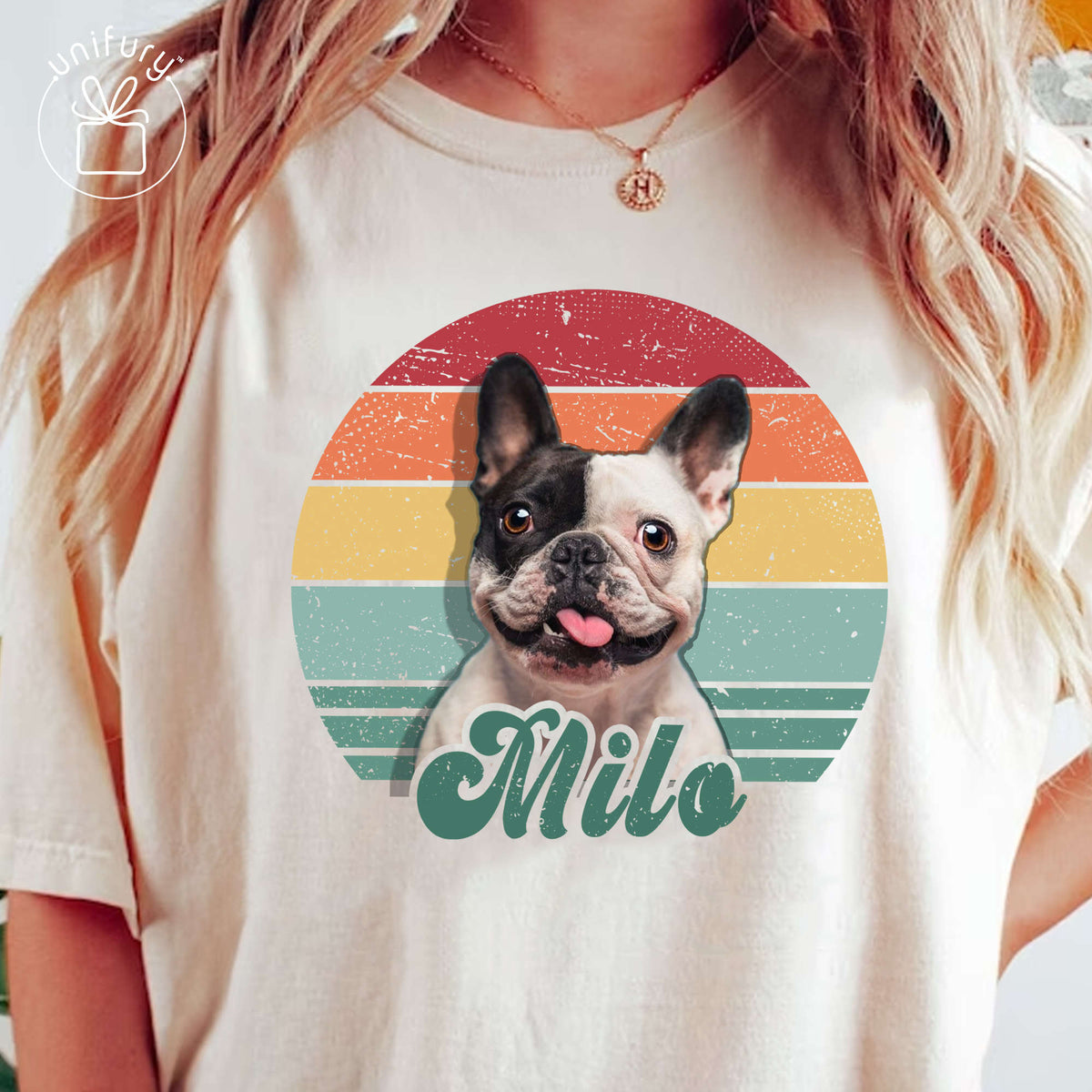 Personalized Pet Photo Retro Comfort Colors T-shirt