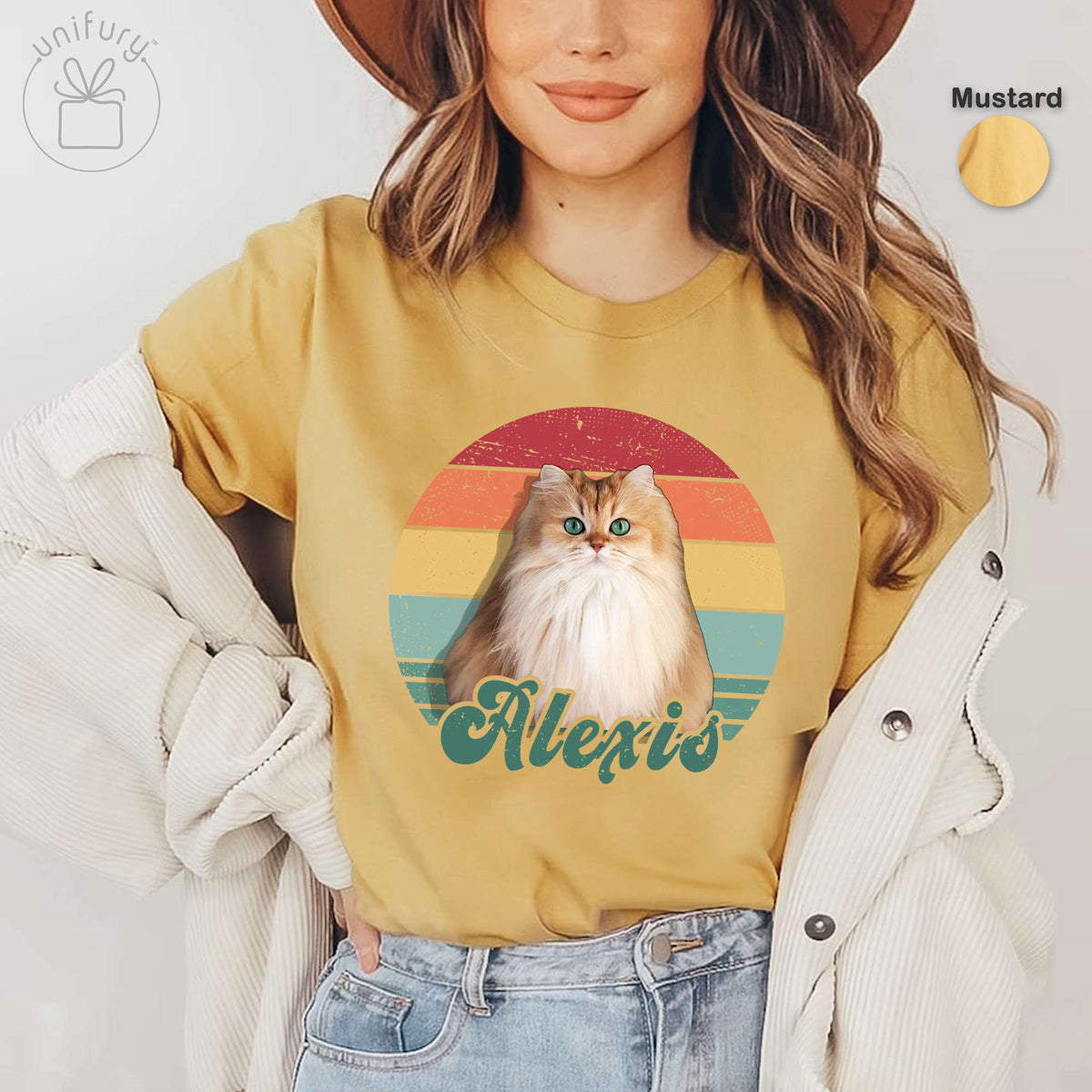 Personalized Pet Photo Retro Comfort Colors T-shirt