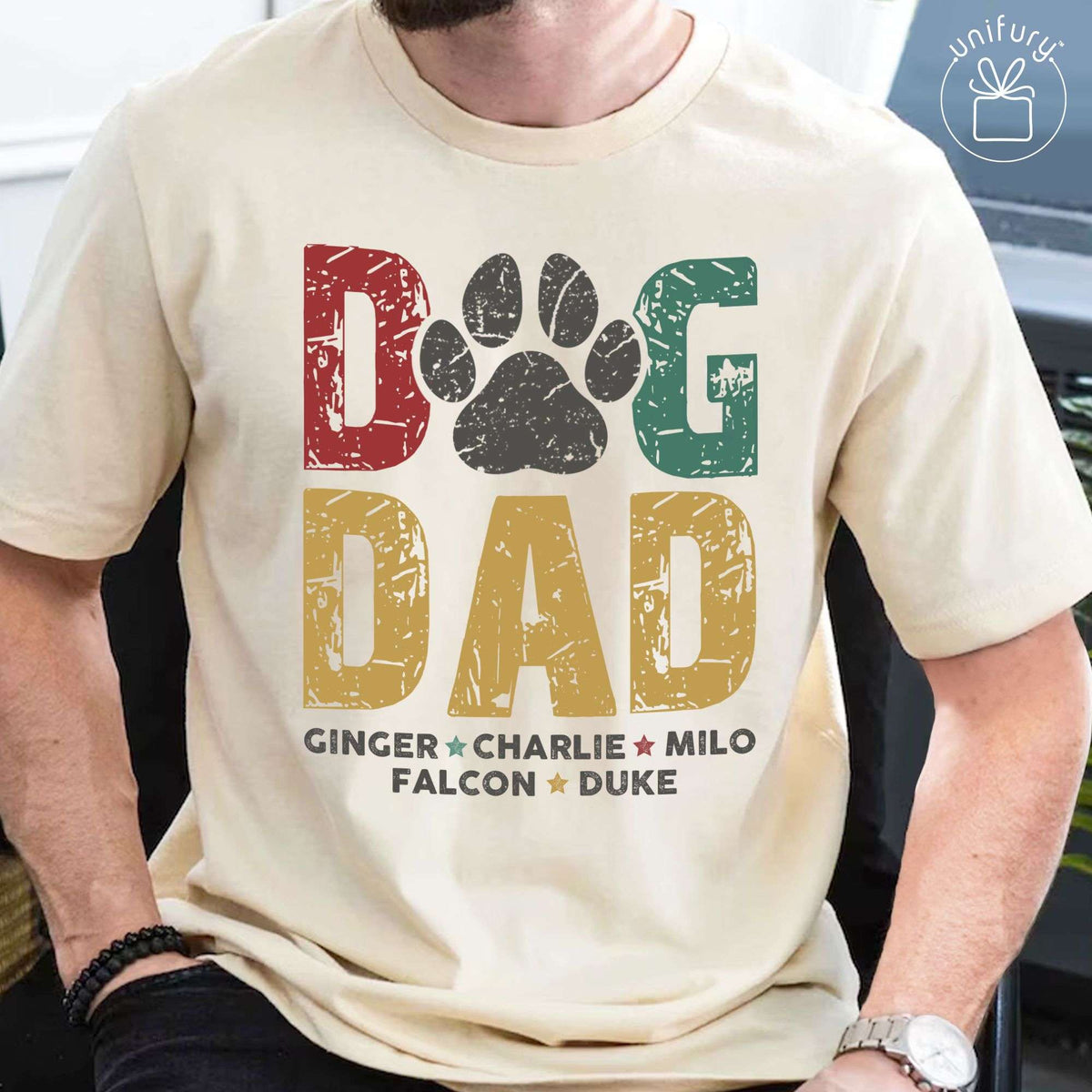Dog Dad Comfort Colors T-shirt Gifts For Dad