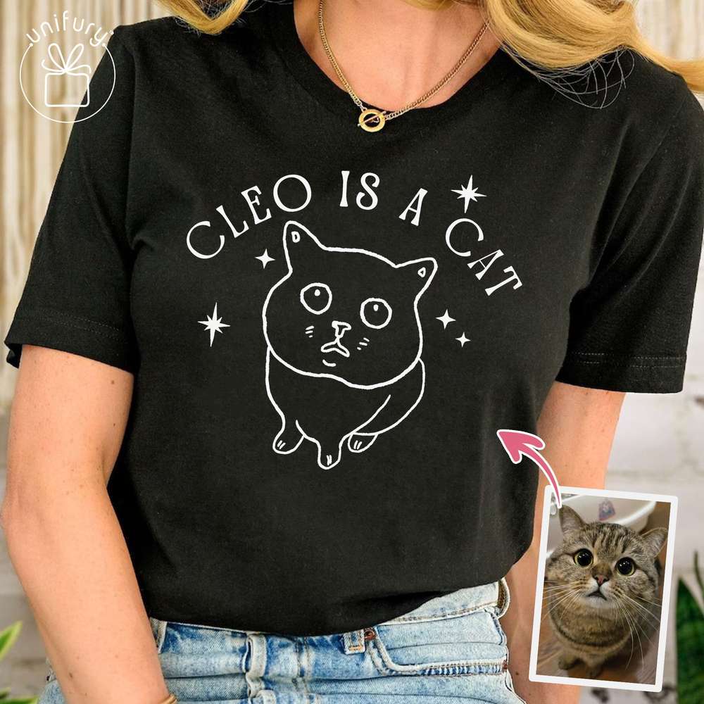 A Cat Ugly Art Line T-shirt For Cat Lovers