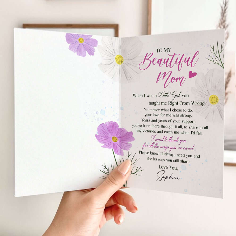 You Taught Me Right From Wrong Folded Greeting Card