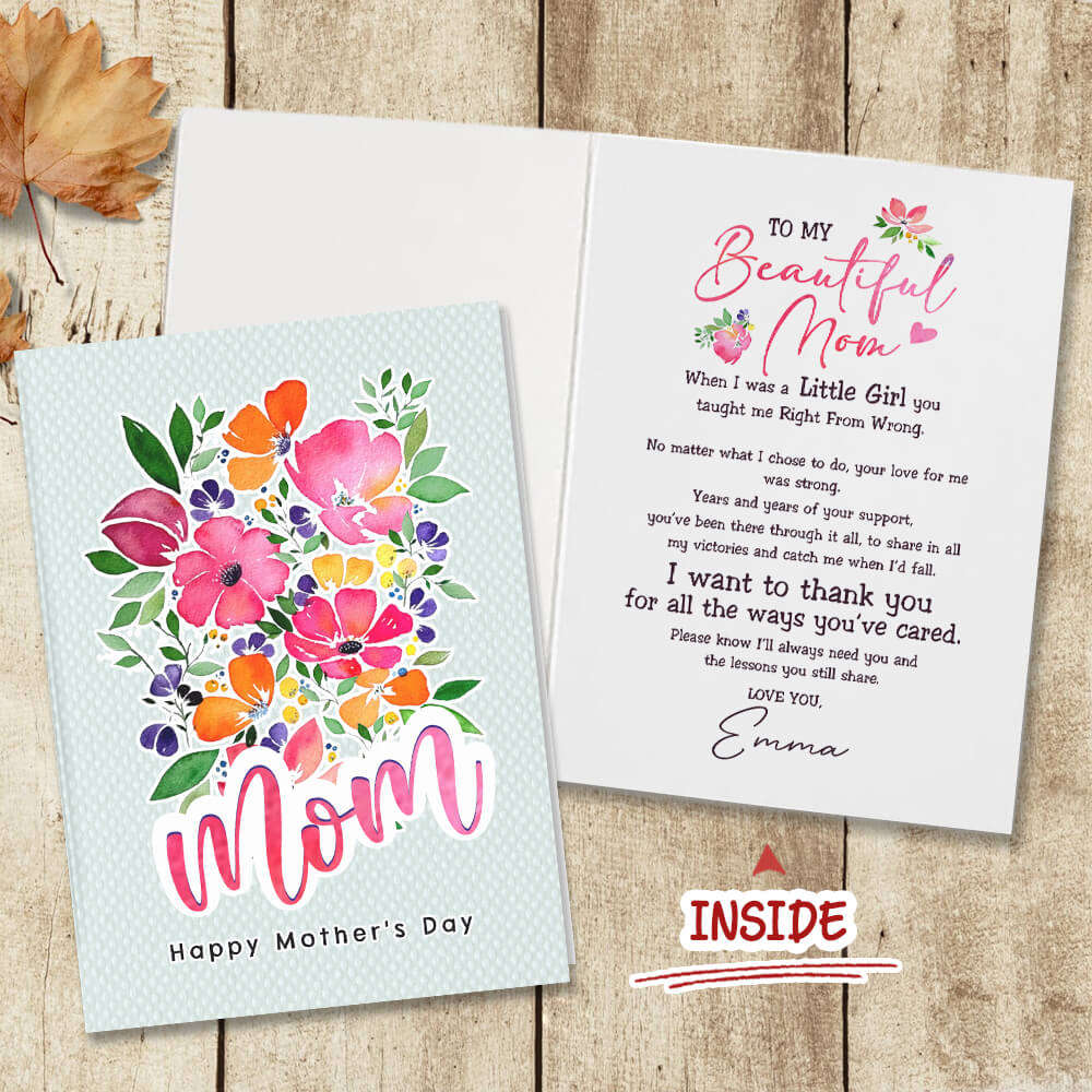 I'll Always Need You Folded Greeting Card For Mom