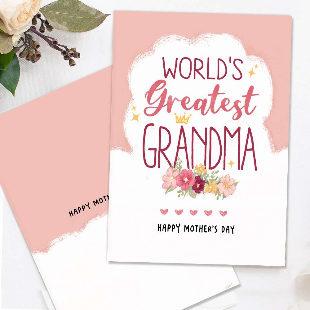 Lucky To Have You As My Grandma Folded Greeting Card