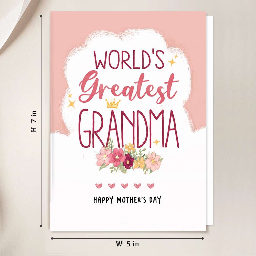 Lucky To Have You As My Grandma Folded Greeting Card