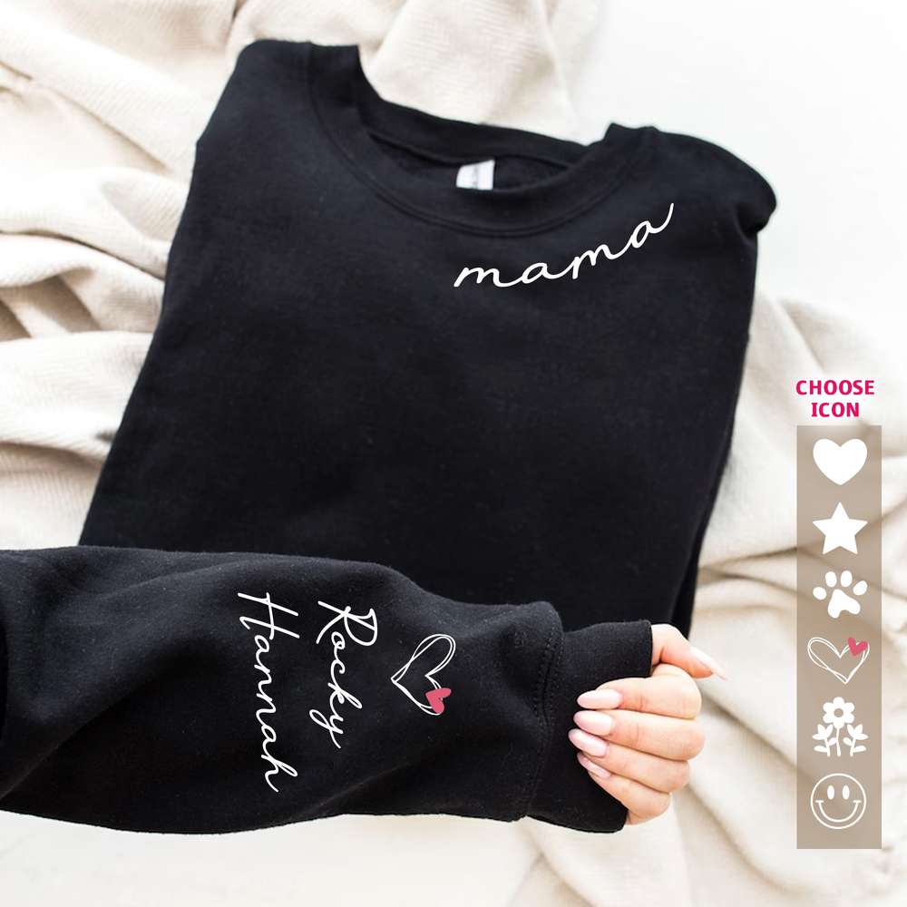 Mom Sleeve Printed Art Standard Sweatshirt