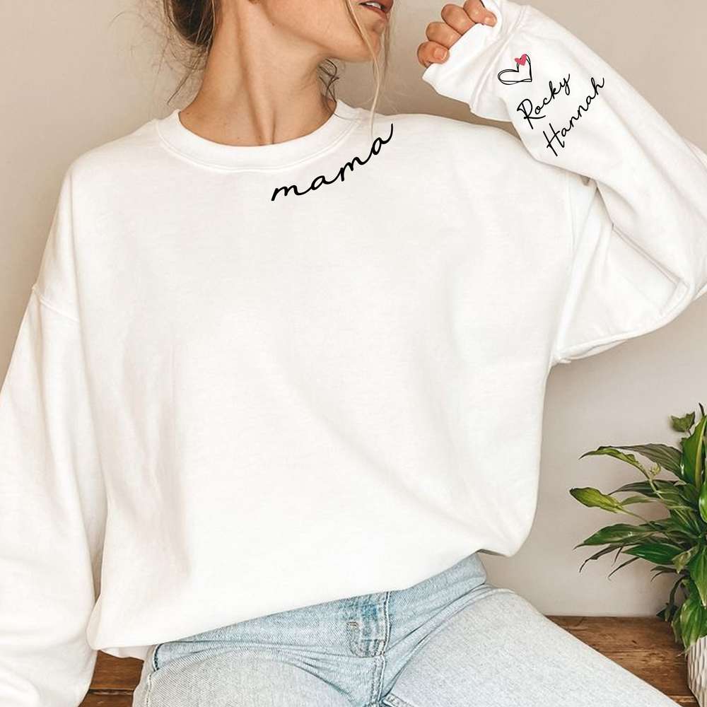 Mom Sleeve Printed Art Standard Sweatshirt
