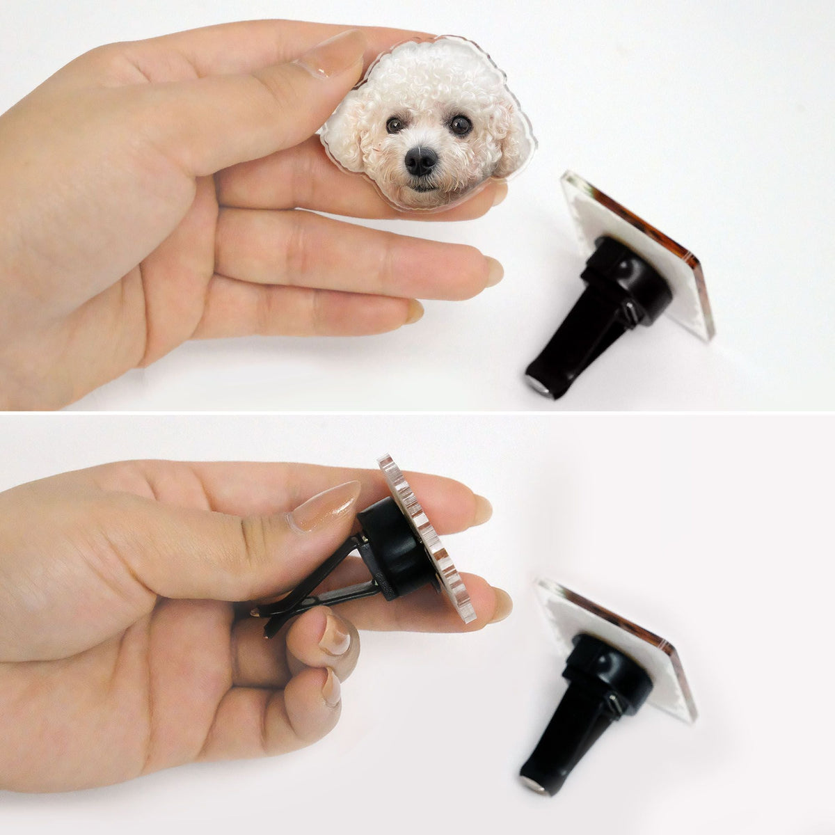 Crop Face Car Vent Clip