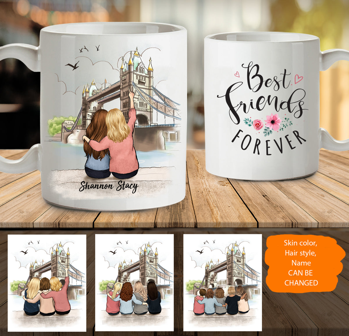 Custom Friendship Mugs - London Mug 02