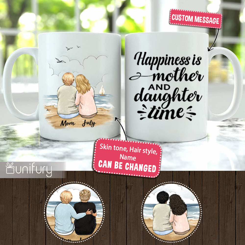 Personalized Mother's day coffee mug gifts for mom - Beach