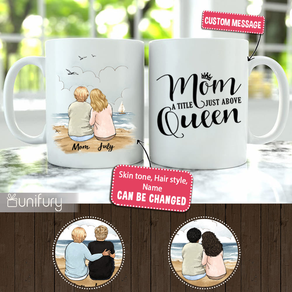 Personalized Mother's day coffee mug gifts for mom - Beach