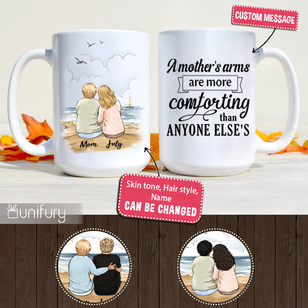 Personalized Mother's day coffee mug gifts for mom - Beach