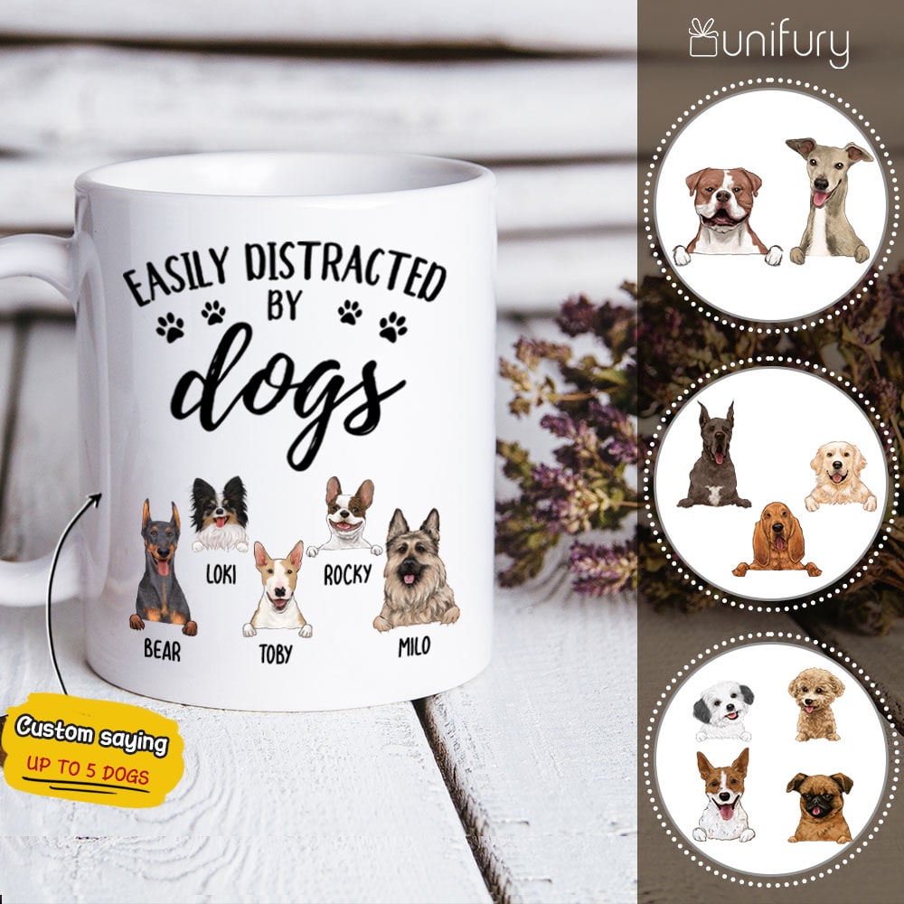 Easily distracted by dogs
