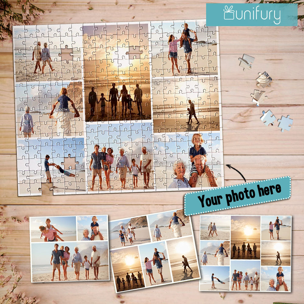 Personalized custom photo puzzle