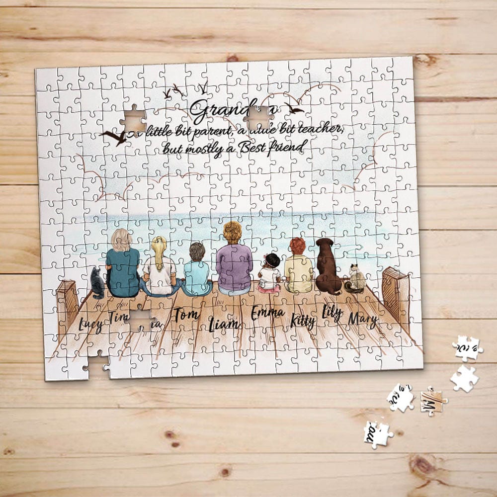 personalized puzzle gift for grandparents