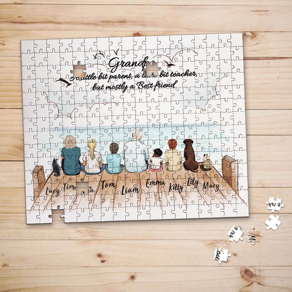 personalized puzzle gift for grandparents