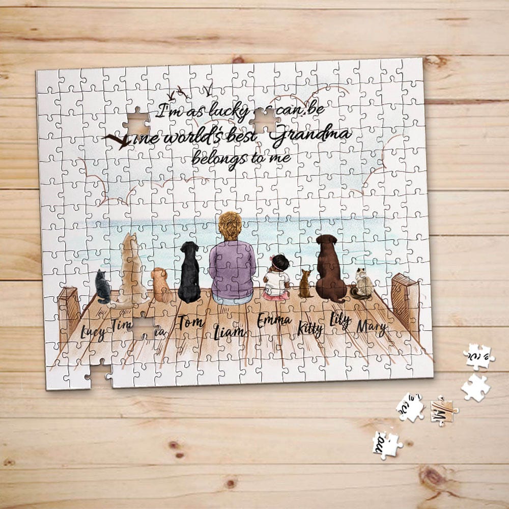 personalized puzzle gift for grandparents