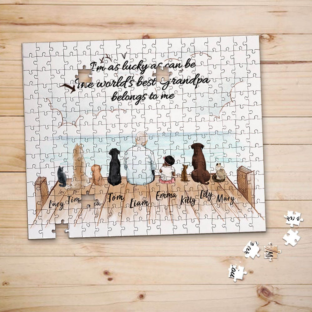 personalized puzzle gift for grandparents