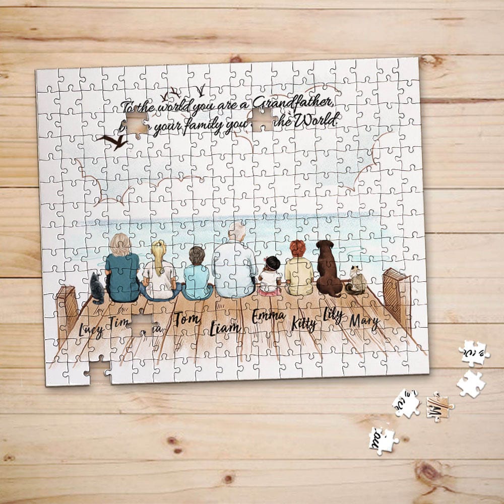 personalized puzzle gift for grandparents
