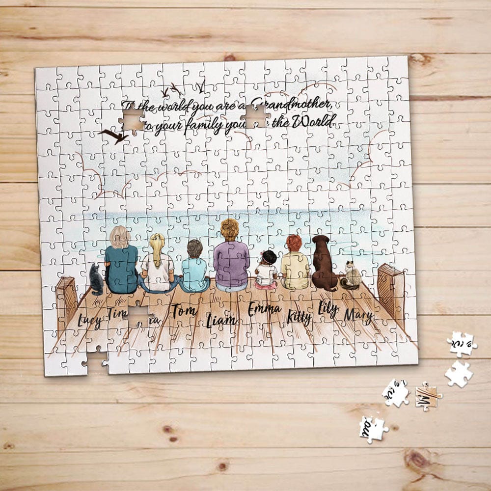personalized puzzle gift for grandparents